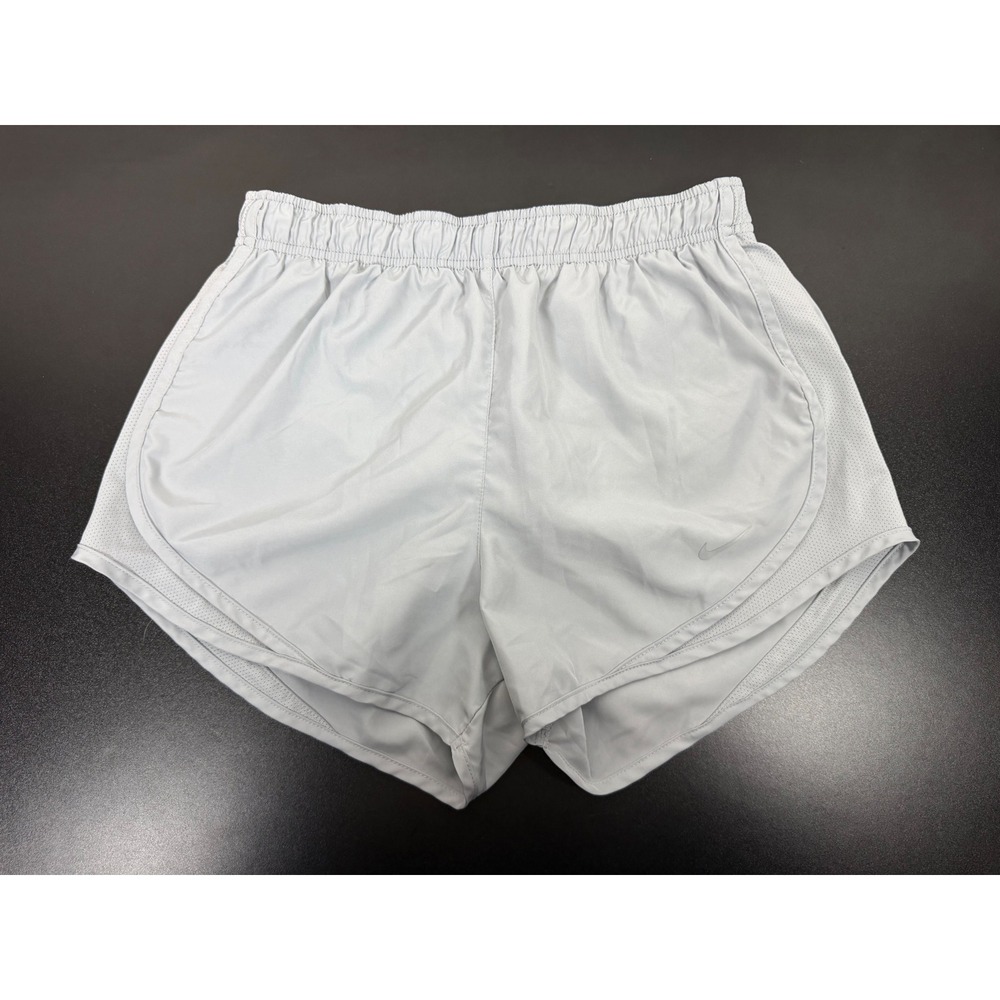 Nike Dri-FIT Running Shorts Womens Small Gray Mesh Athletic Training Gym Workout